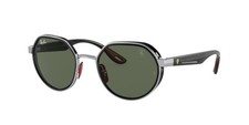 Ray-Ban RB 3703M silver dark green F00771 Sunglasses