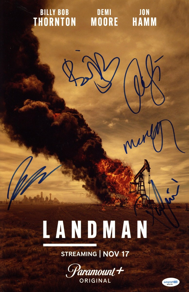 Landman AUTOGRAPHS Cast Signed 11x17 Photo - Billy Bob Thornton