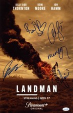 Landman AUTOGRAPHS Cast Signed 11x17 Photo - Billy Bob Thornton, Larter +3 ACOA