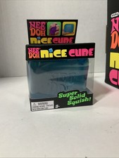 Nee Doh Nice Cube - Super Solid Squish  Blue - Brand New/Factory Sealed