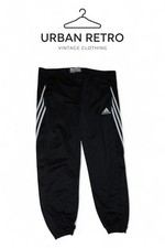 Pantaloni Tuta Adidas Training Neri - Tre Strisce Bianche - Taglia L - Ottimi