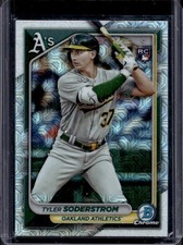 2024 Bowman Mega Box Tyler Soderstrom RC Refractor Rookie #15 Athletics