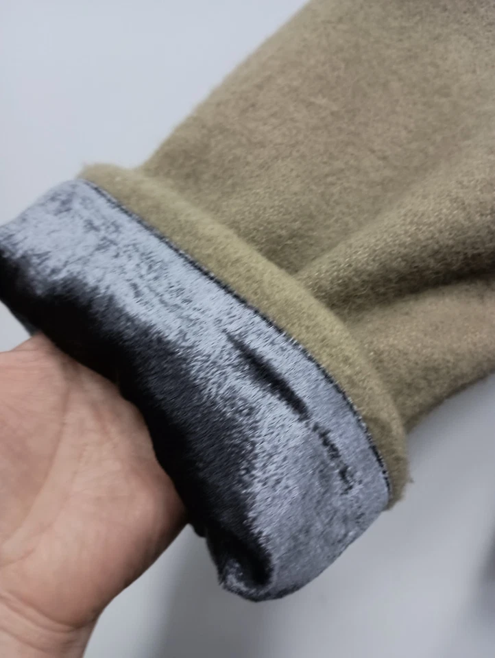 Soft Surroundings BOHO Jacket Womens Large Beige Floral Wool Blend Velvet Trim - Image 4 of 4