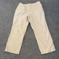 Lauren Ralph Lauren Petite Tan Chinos Pants Women's Size 8-10 Flat Front Casual