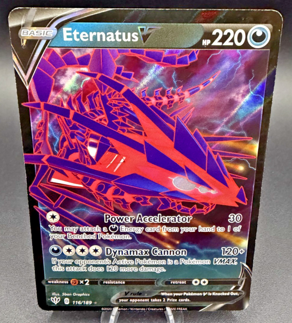 Pokemon TCG ETERNATUS V 116/189 RARE V DARKNESS ABLAZE POKEMON NM