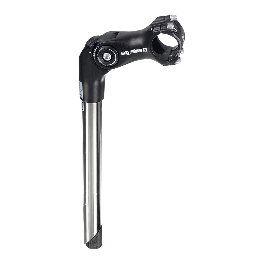 Attacco regolabile per manubrio d25.4 l90 ergotec octopus 2 in alluminio nero ap