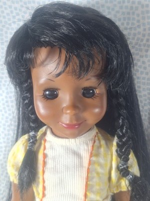 Vintage Ideal AA Tara Doll 15'' With Original Yellow Outfit & Growing Hair VGC