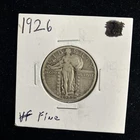1926-P Standing Liberty Quarter Silver Coin Very Good Condition Nice Coin