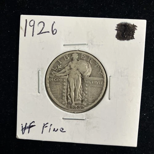 1926-P Standing Liberty Quarter Silver Coin Very Good Condition Nice Coin