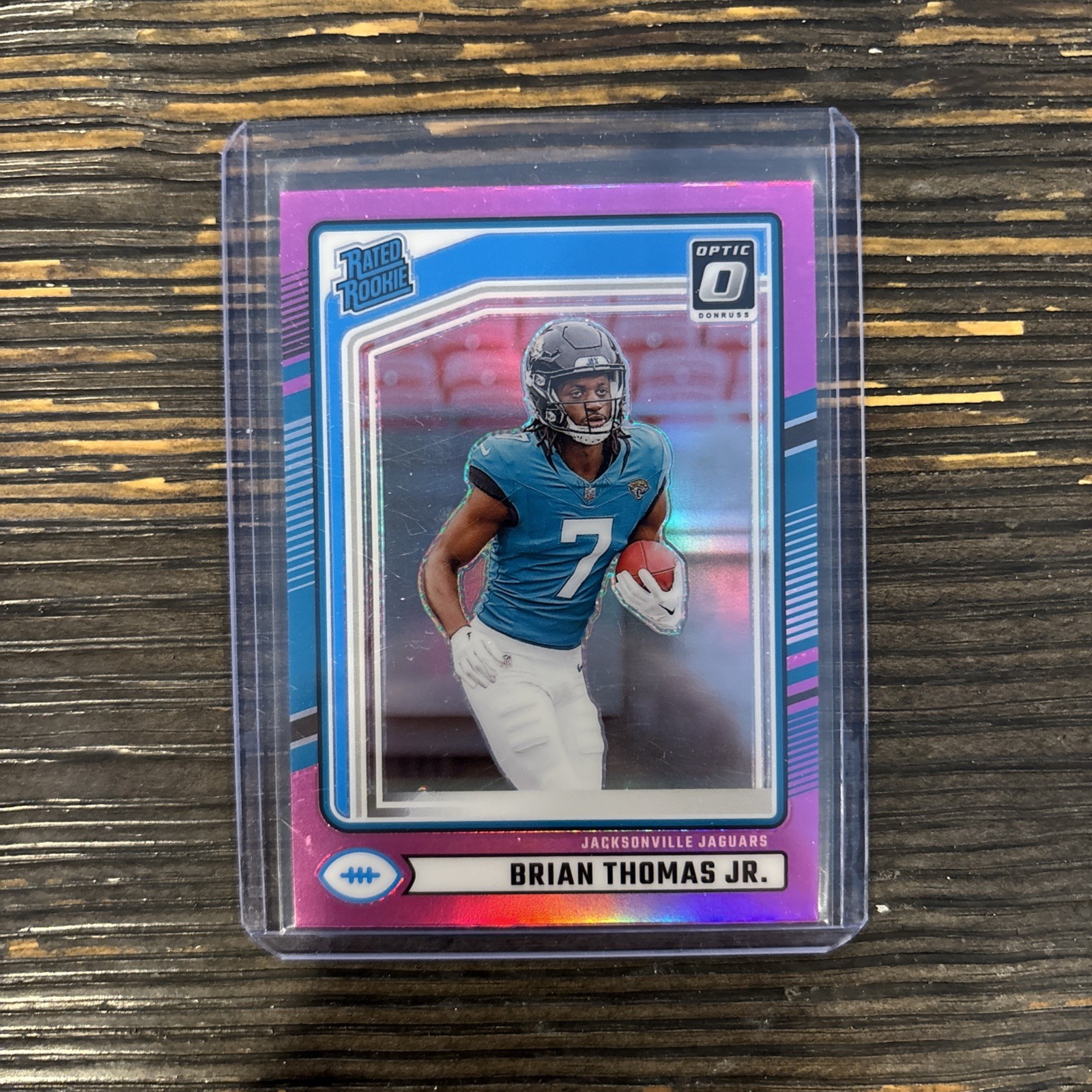 2024 Panini Donruss Rated Rookie Brian Thomas Jr. #313 Optic Preview Pink Prizm