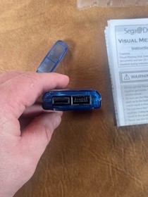 Sega Dreamcast VMU Blue MK-50121 CIB OEM Original Authentic Visual Memory Card