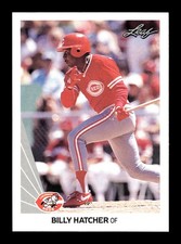 BILLY HATCHER ⚾ 1990 Leaf Baseball #241 Cincinnati Reds