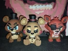 Funko Mystery Minis Five Nights at Freddy's Toy Freddy Mini Figure FNAF Lot Of 3