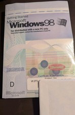 Microsoft Windows 98 New Sealed CD w/ COA Product Key