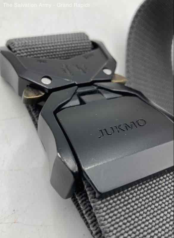 Ceinture Tactique JUKMO Quick Release - Nylon 1,5", Noir, Taille Large (42-46" De Tour)