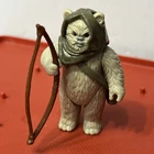 Vintage Star Wars Lumat Ewok Figure Complete With Now Bag And Headpiece.