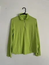 Swing Bette & Court Pullover Golf Cool Elements Long Sleeve Womens Sz XL Green