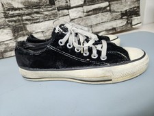 Vintage Converse Black Velvet All Star Low Top Made In USA Mens 5 Women s 7