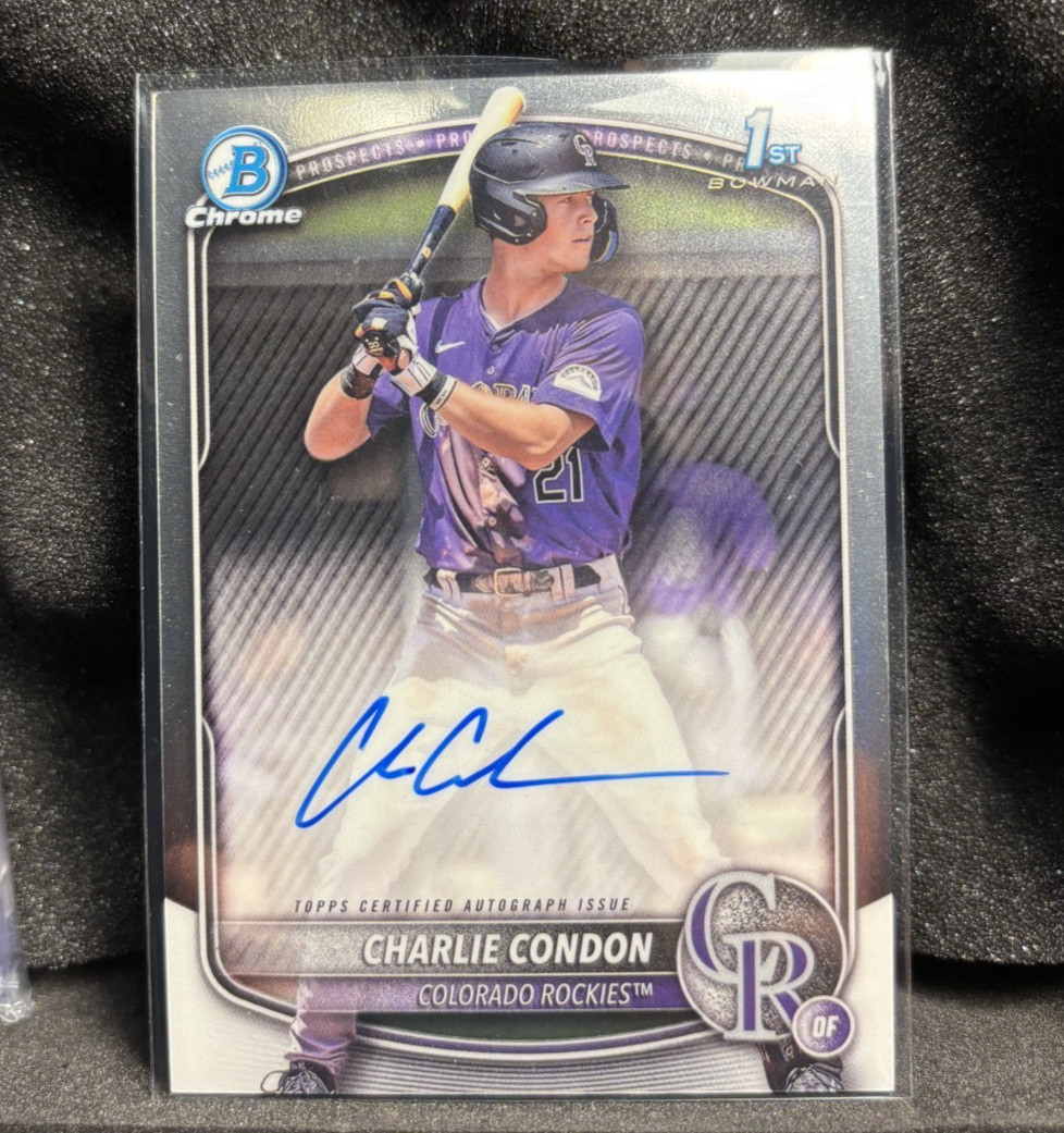 2025 Bowman - Chrome Prospect Autographs Charlie Condon #CPA-CC (AU, RC)