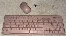 Pink Logi Wireless Keyboard and Wireless Mouse Combo Open Box