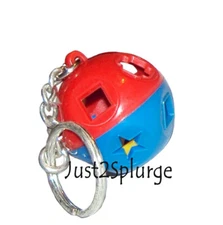 Tupperware Keychain Mini Shape O Ball Red Blue Yellow NIP New Gadget