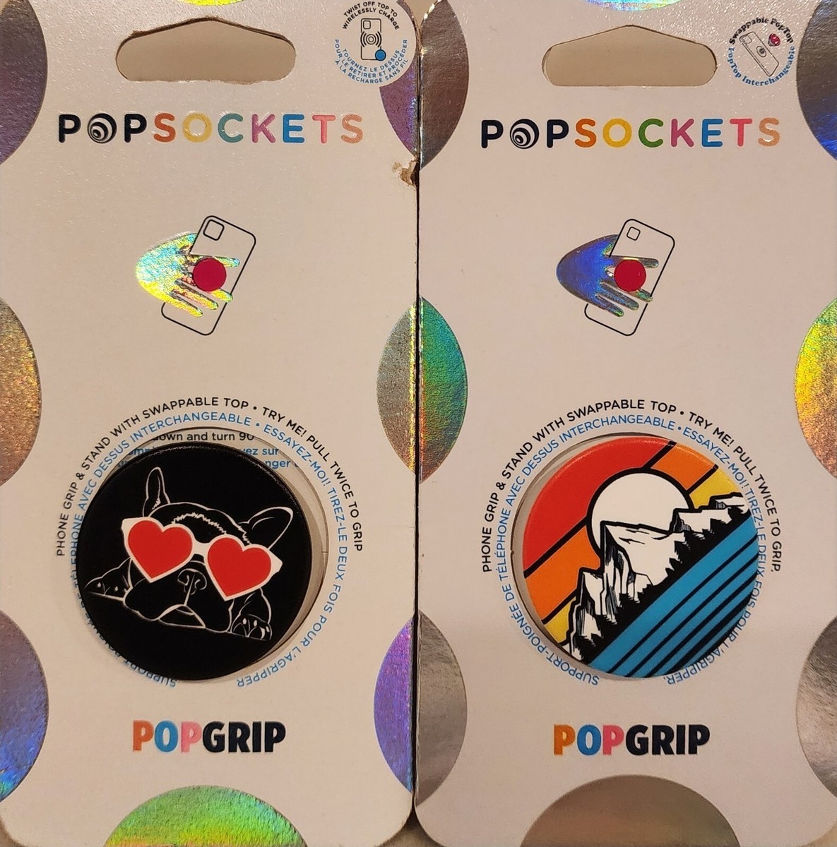 Popsockets Pop Grip Sleepy Shades Dog Sunset Peaks NIP