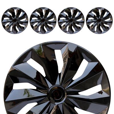 4 PC ABS Plastic Universal Hubcap Set of 4 16 Inch Snap-On Design Wheel Covers