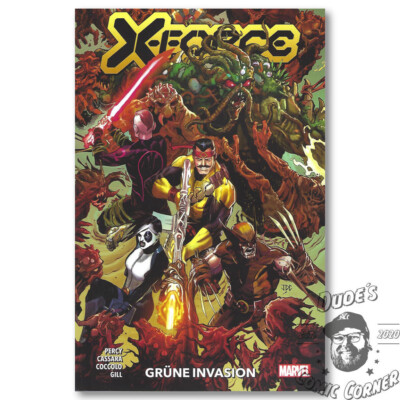X-Force #4   Grüne Invasion Panini Comic Paperback Marvel Comics
