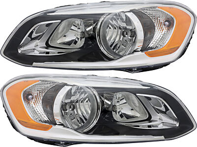 For 2014-2017 Volvo XC60 Headlight Halogen Set Driver and Passenger Side