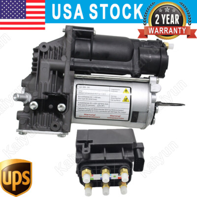 Air Suspension Compressor + Valve Block Fit Mercedes W166 X166 ML GL 1663200104