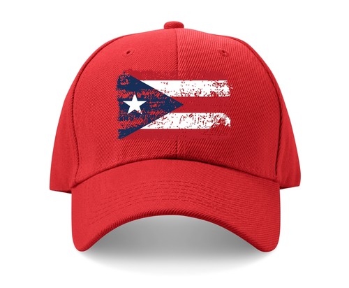 Puerto Rico Flag Adjustable Hat, Patriot Hat, Heritage Hat, Patriotic Hat, Hats - Picture 4 of 4