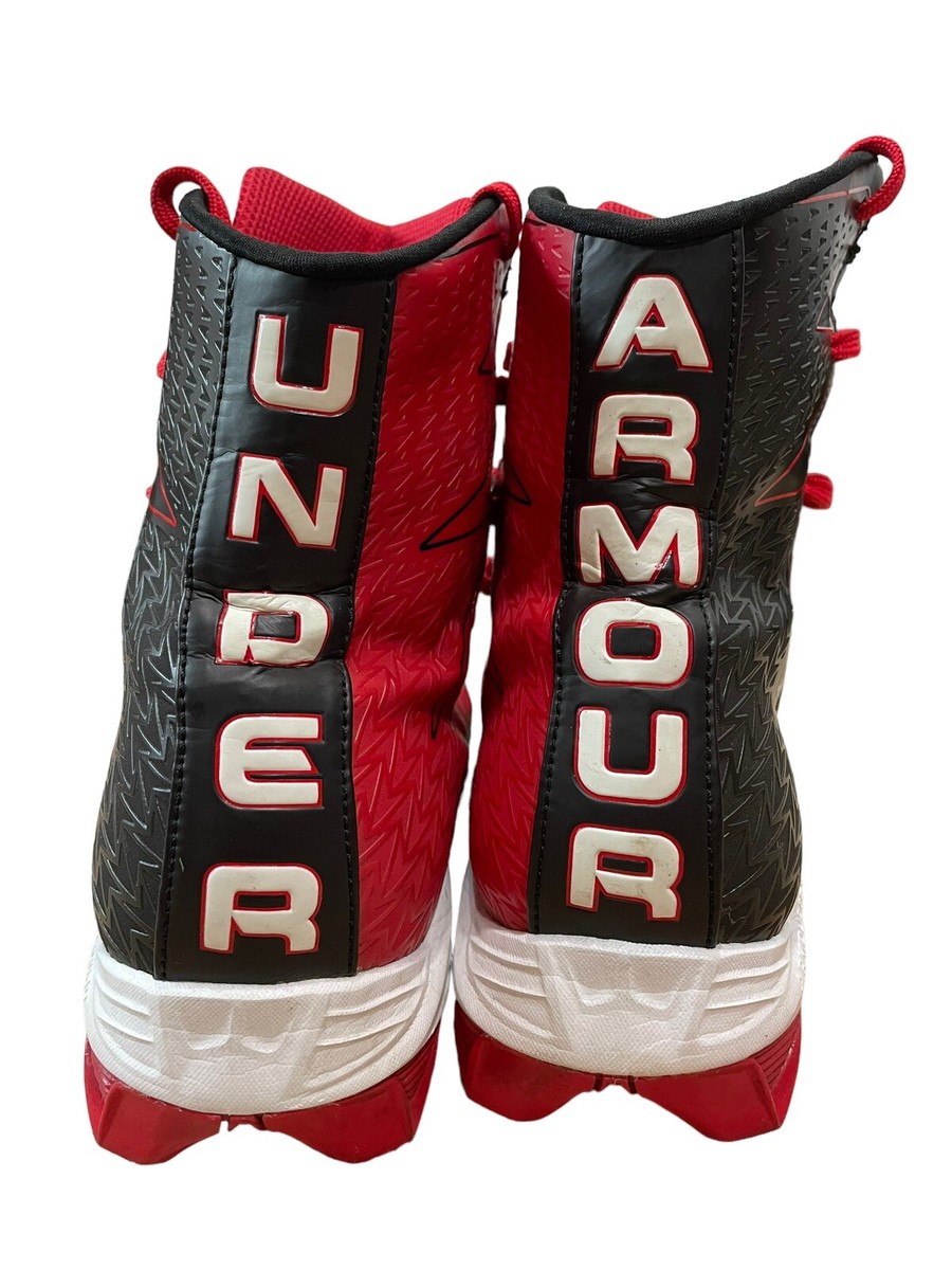 Under Armour UA Clutchfit Highlight Lux Football Cleats Men’s Size 7.5 Red White Under Armour Men main image 4