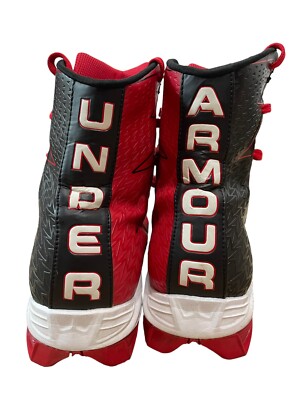 Under Armour Highlight Clutchfit Football Cleats Red Black 
