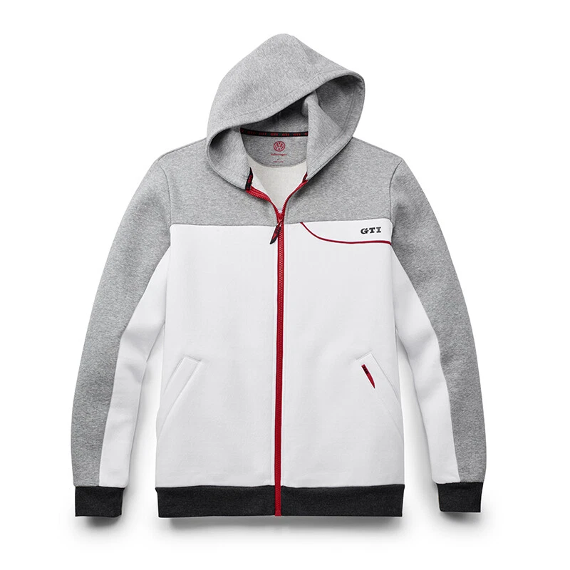VW GTI Men s Hoodie Jacket White Grey XXXL GENUINE VOLKSWAGEN MERCHANDISE