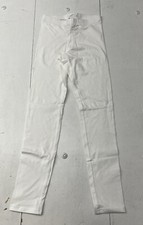 Old Navy Bright White Solid Leggings Girls Size Large NEW