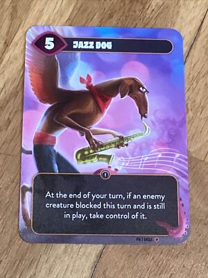 Mindbug - Jazz Dog - Nerdlab - GameBoy Geek 2022 Promo Card - Free Post