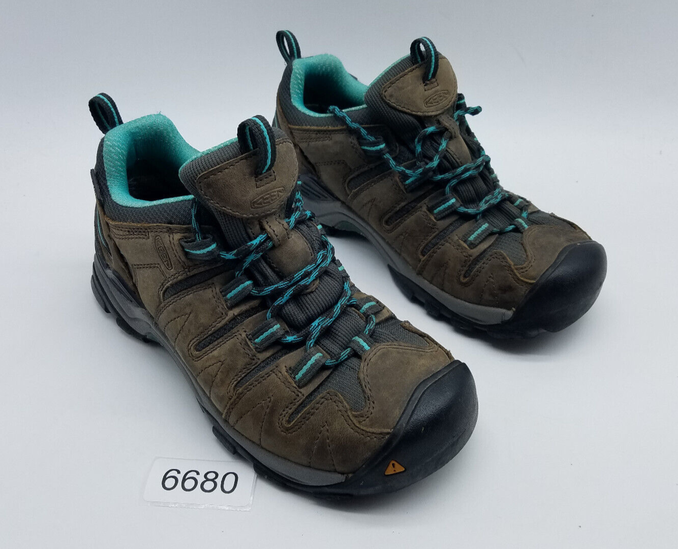 Scarpe da trekking impermeabili da donna basse Keen Targhee II taglia 7 marrone blu