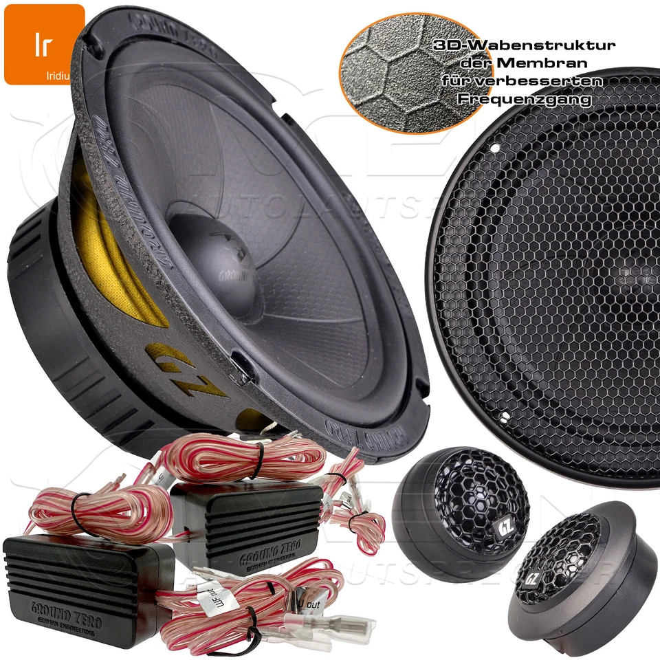 GROUND ZERO LAUTSPRECHER für VW T5 Bus 2003-2009 Front Vorn 2-Wege 150W #AJRI - Bild 2 von 4