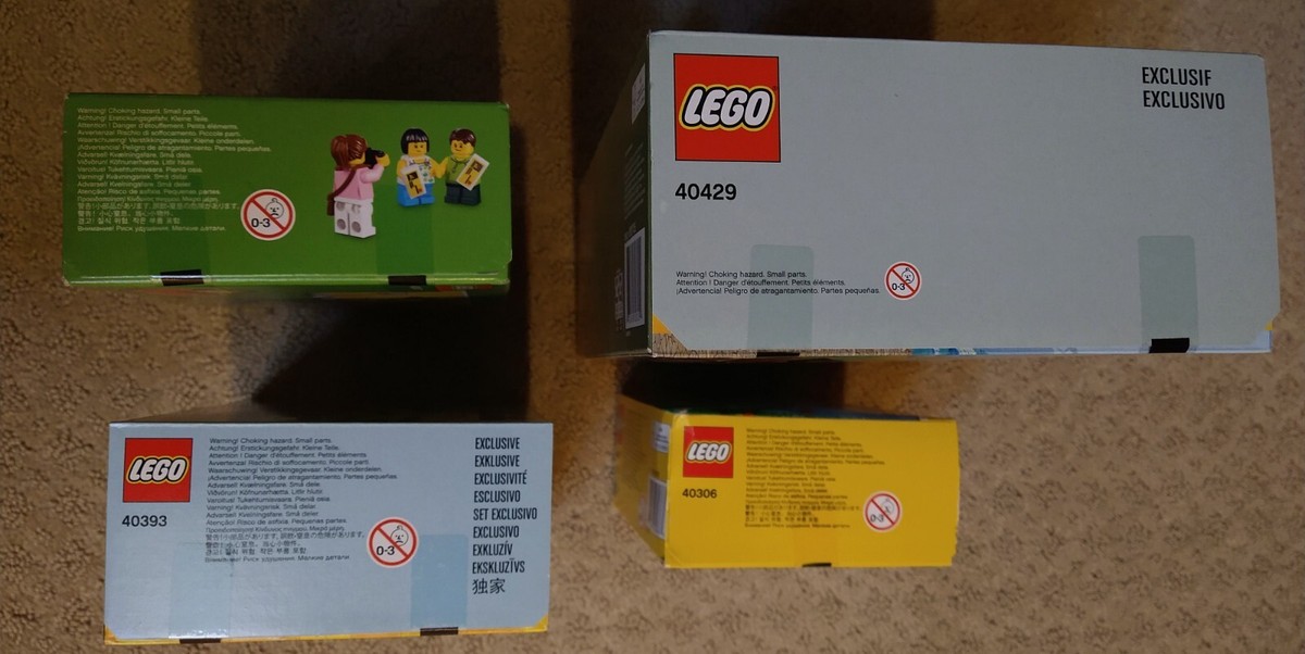 Lego Lot Of 4 LEGOLAND Sets (40306 40347 40393 40429) Brand New
