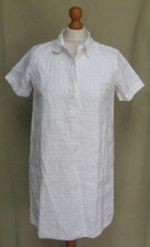 BNWT Everlane white linen tunic shirt mini dress broderie Anglaise  XXS / UK 8