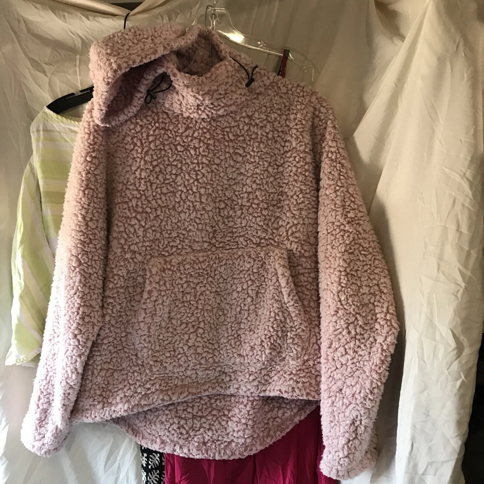 UNDERCOVER Felpa con cappuccio donna Victoria Secret Chloe X Halle ROSA cropped taglia L rosa