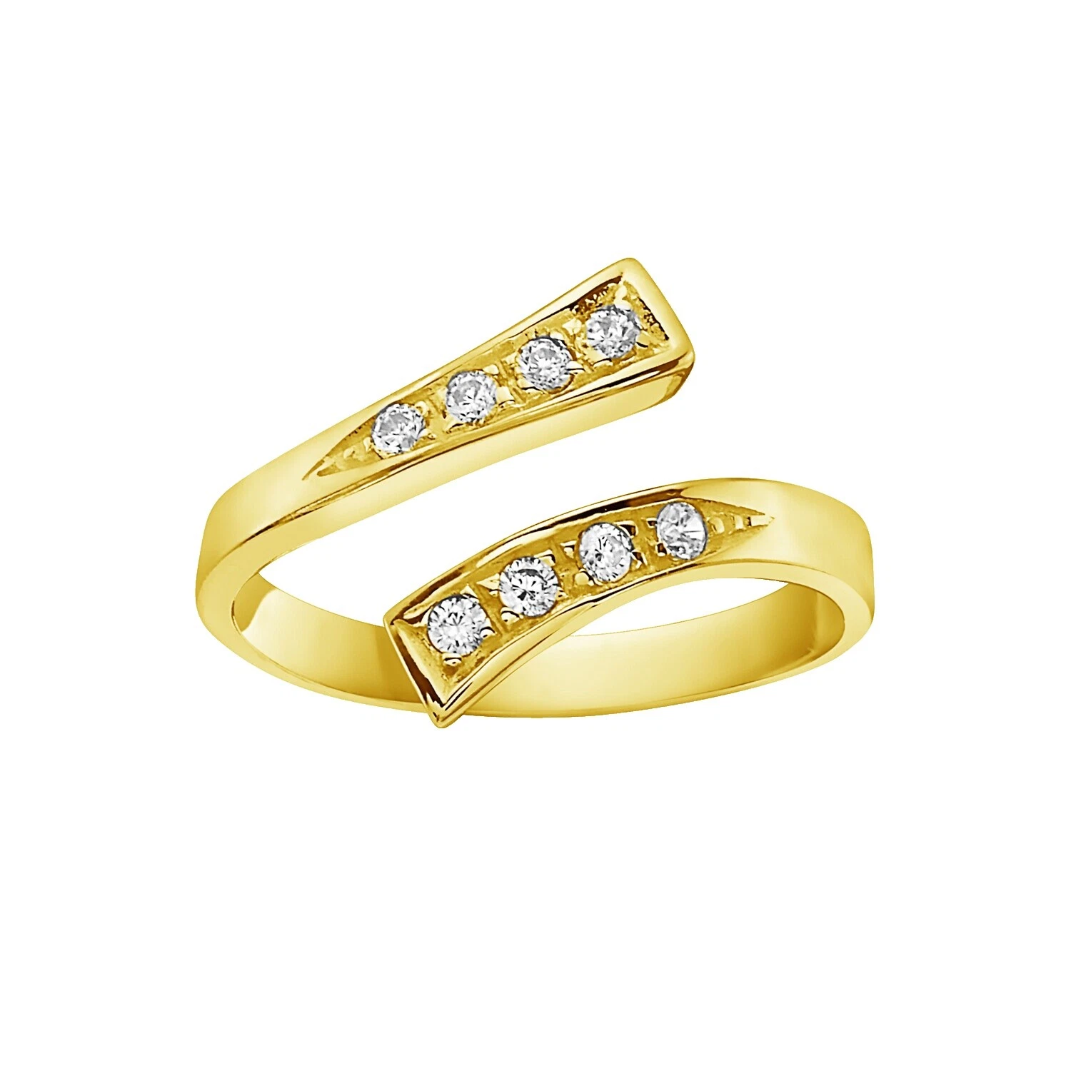 Cubic Zirconia Cubic Zirconia Fashion Toe Rings
