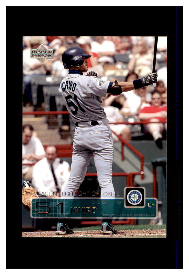ICHIRO SEATTLE MARINERS UPPER DECK 2003 #534  MINT
