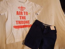 NWT 5 5T 6 5-6 CRAZY 8 by GYMBOREE SKATER TUNES TOP SHORTS OUTFIT SUMMER