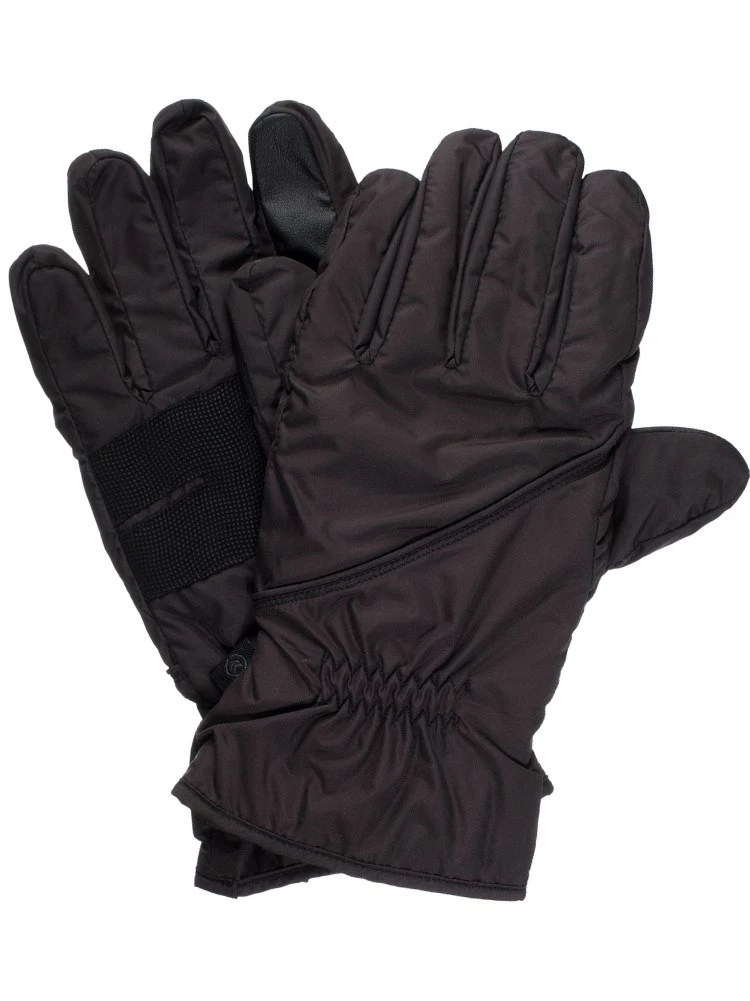 Isotoner Smartouch Mens Black Sleek Heat Snow & Ski Smart Touch Tech Gloves