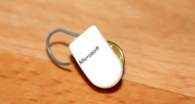 【希少品】Microsoft コンピューターマウス ピンバッジ Microsoft Mouse Computer Vintage Collectible Rare Promo Pin