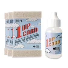 1UPcard Video Game Cartridge Cleaning Kit - 3 Pack with Fluid
