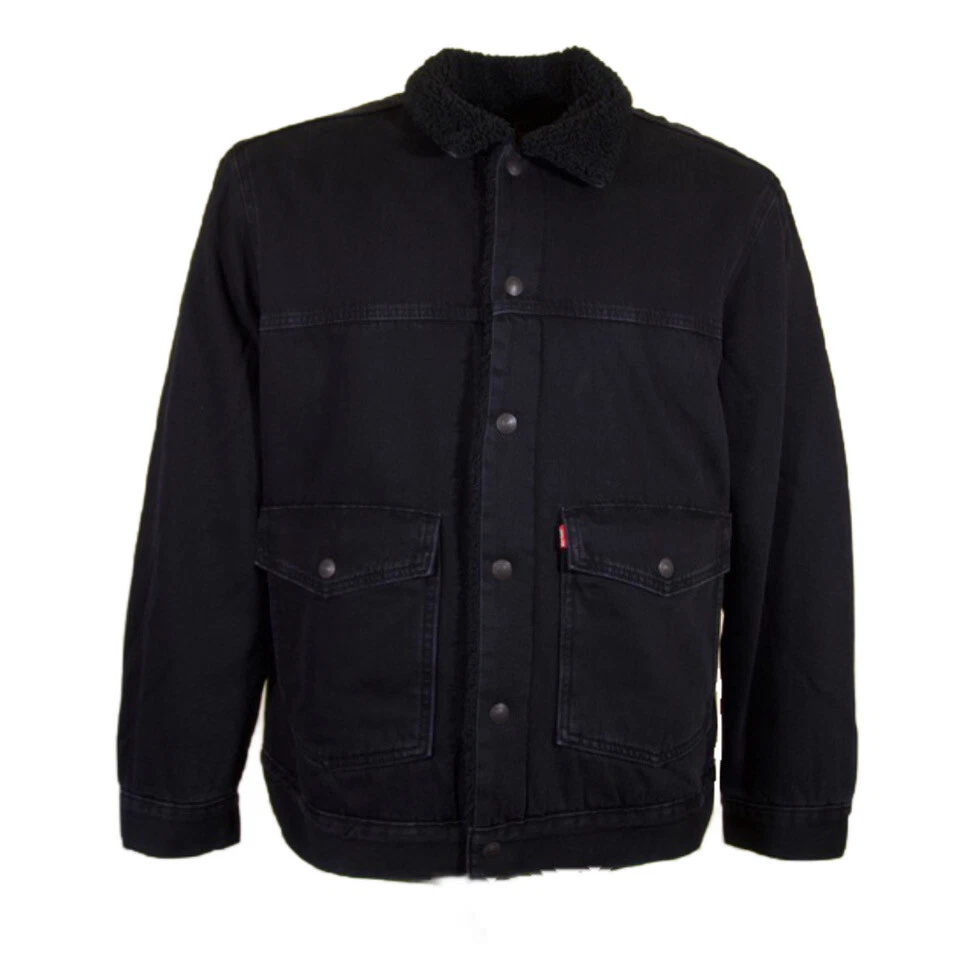 Levi's Men's Jacket Sherpa Lined Insulated Trucker Denim Jacket 77389