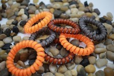 7pcs Fall Autumn Halloween Spiral Phone Cord Hair Ties Band Coil High Quality