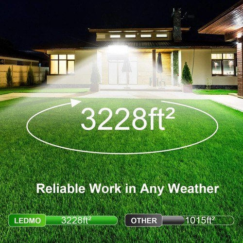 LEDMO 240W LED Flood Light, Bright LED Stadium Light-Outdoor-Arena-Warehouse NOB - Picture 13 of 14